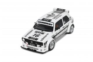 VOLKSWAGEN GOLF 1 GTI VOOMERAN WHITE - Project Cars OttO mobile 1:18 Resinemodell (Türen, Motorhaube... nicht zu öffnen!)