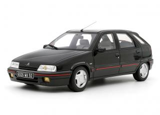 CITROËN ZX VOLCANE 2.0 BLACK ( Noir Onyx) 1991 (5 Doors) OttO mobile 1:18 Resinemodell (Türen, Motorhaube... nicht zu öffnen!)