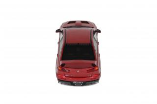 MITSUBISHI LANCET EVO X FQ 400 RED (Orient Red) 2012 OttO mobile 1:18 Resinemodell (Türen, Motorhaube... nicht zu öffnen!)