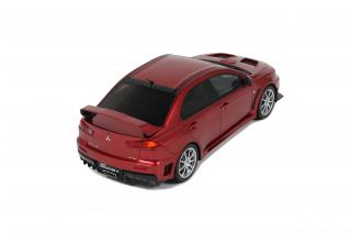 MITSUBISHI LANCET EVO X FQ 400 RED (Orient Red) 2012 OttO mobile 1:18 Resinemodell (Türen, Motorhaube... nicht zu öffnen!)