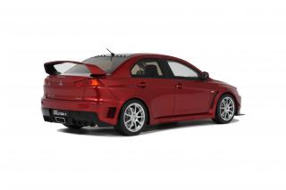 MITSUBISHI LANCET EVO X FQ 400 RED (Orient Red) 2012 OttO mobile 1:18 Resinemodell (Türen, Motorhaube... nicht zu öffnen!)