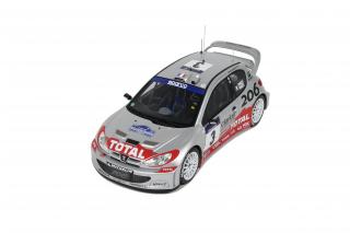 Peugeot 206 WRC Tour de Corse 2002 G.PANIZZI / H.PANIZZI OttO mobile 1:18 Resinemodell (Türen, Motorhaube... nicht zu öffnen!)