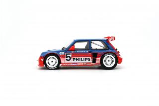 RENAULT 5 SUPER PRODUCTION WHITE BOUSQUET 1987 OttO mobile 1:18 Resinemodell (Türen, Motorhaube... nicht zu öffnen!)