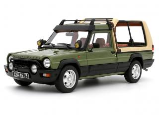 TALBOT MATRA RANCHO DECOUVRABLE GREEN (Vert Sologne) 1981 OttO mobile 1:18 Resinemodell (Türen, Motorhaube... nicht zu öffnen!)