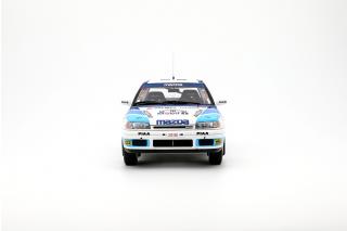 Mazda 323 GTX Gr.A 1000 Lakes Rally 1991 T. MÄKINEN OttO mobile 1:18 Resinemodell (Türen, Motorhaube... nicht zu öffnen!)