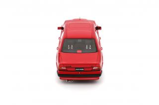 MERCEDES-BENZ 300 E 6.0 AMG RED ( Signal Red 568) 1987 OttO mobile 1:18 Resinemodell (Türen, Motorhaube... nicht zu öffnen!)