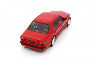 MERCEDES-BENZ 300 E 6.0 AMG RED ( Signal Red 568) 1987 OttO mobile 1:18 Resinemodell (Türen, Motorhaube... nicht zu öffnen!)