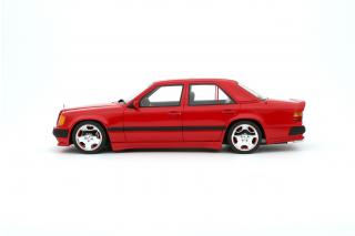 MERCEDES-BENZ 300 E 6.0 AMG RED ( Signal Red 568) 1987 OttO mobile 1:18 Resinemodell (Türen, Motorhaube... nicht zu öffnen!)