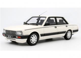 Peugeot 505 V6 Blanc Meije 1989 OttO mobile 1:18 Resinemodell (Türen, Motorhaube... nicht zu öffnen!)