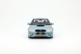 Subaru Impreza WRX Sti WR1 P.Solberg Edition Ice Blue Metallic 2003 OttO mobile 1:18 Resinemodell (Türen, Motorhaube... nicht zu öffnen!)