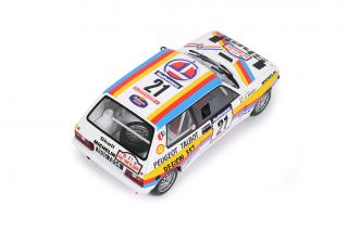 TALBOT SAMBA RALLYE GR.B WHITE J.P.BOUQUET TDC 1985 OttO mobile 1:18 Resinemodell (Türen, Motorhaube... nicht zu öffnen!)