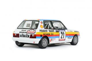 TALBOT SAMBA RALLYE GR.B WHITE J.P.BOUQUET TDC 1985 OttO mobile 1:18 Resinemodell (Türen, Motorhaube... nicht zu öffnen!)