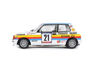 TALBOT SAMBA RALLYE GR.B WHITE J.P.BOUQUET TDC 1985 OttO mobile 1:18 Resinemodell (Türen, Motorhaube... nicht zu öffnen!)