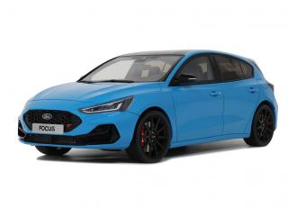 Ford Focus ST Edition Azure Blue 2024 OttO mobile 1:18 Resinemodell (Türen, Motorhaube... nicht zu öffnen!)