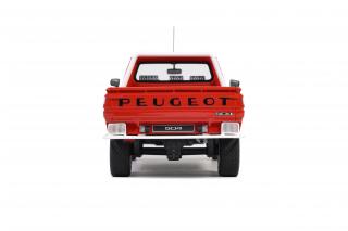 Peugeot 504 Pick Up Dangel 4x4 rot (Rouge Pompier EKB) OttO mobile 1:18 Resinemodell (Türen, Motorhaube... nicht zu öffnen!)