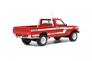 Peugeot 504 Pick Up Dangel 4x4 rot (Rouge Pompier EKB) OttO mobile 1:18 Resinemodell (Türen, Motorhaube... nicht zu öffnen!)