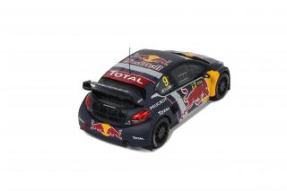 PEUGEOT 208 WRX S.LOEB BELGIUM GP 2018 OttO mobile 1:18 Resinemodell (Türen, Motorhaube... nicht zu öffnen!)