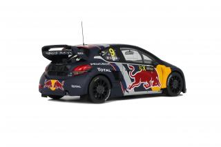 PEUGEOT 208 WRX S.LOEB BELGIUM GP 2018 OttO mobile 1:18 Resinemodell (Türen, Motorhaube... nicht zu öffnen!)