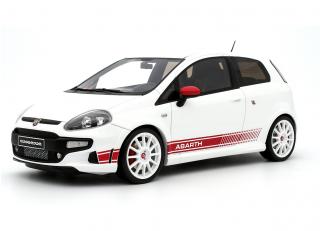 Fiat Punto Abarth Esseesse 1949 White 2010 OttO mobile 1:18 Resinemodell (Türen, Motorhaube... nicht zu öffnen!)