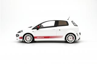 Fiat Punto Abarth Esseesse 1949 White 2010 OttO mobile 1:18 Resinemodell (Türen, Motorhaube... nicht zu öffnen!)