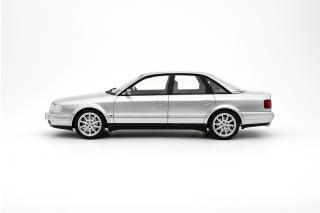 AUDI S4 (C4) 4.2 V8 CRYSTAL SILVER C6 1993 OttO mobile 1:18 Resinemodell (Türen, Motorhaube... nicht zu öffnen!)