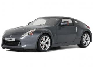 Nissan 370 Z Gun Grey KAD 2009 OttO mobile 1:18 Resinemodell (Türen, Motorhaube... nicht zu öffnen!)