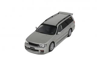 NISSAN STAGEA AUTECH VERSION 260RS SONIC SILVER KR4 1997 OttO mobile 1:18 Resinemodell (Türen, Motorhaube... nicht zu öffnen!)