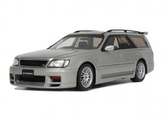 NISSAN STAGEA AUTECH VERSION 260RS SONIC SILVER KR4 1997 OttO mobile 1:18 Resinemodell (Türen, Motorhaube... nicht zu öffnen!)