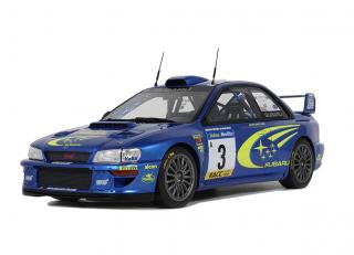 Subaru Impreza S6 WRC Catalunya 2000 Burns/Reid #3 OttO mobile 1:18 Resinemodell (Türen, Motorhaube... nicht zu öffnen!)