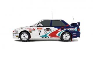 Mitsubishi Lancer Evo III Gr. A Rally Australia 1996 OttO mobile 1:18 Resinemodell (Türen, Motorhaube... nicht zu öffnen!)