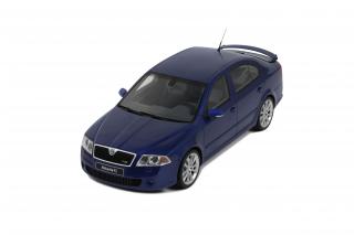 Skoda Octavia RS 2.0 TFSi Race Blue Metallic 2006 OttO mobile 1:18 Resinemodell (Türen, Motorhaube... nicht zu öffnen!)