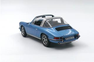 Porsche 911 S 2.4 Targa (1973) - blau metallic - limited 1000 pieces Norev 1:18 Metallmodell (Türen/Hauben nicht zu öffnen!)