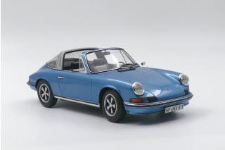 Porsche 911 S 2.4 Targa (1973) - blau metallic - limited 1000 pieces Norev 1:18 Metallmodell (Türen/Hauben nicht zu öffnen!)