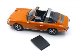 Porsche 911 T 2.2 Targa (1970) - signal orange limited edition - 1000 Stück Norev 1:18 Metallmodell