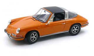 Porsche 911 T 2.2 Targa (1970) - signal orange limited edition - 1000 Stück Norev 1:18 Metallmodell