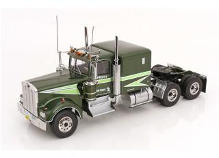 Kenworth W900 Movin´On  grünmetallic/hellgrün Road Kings 1:18 funktionstüchtige Lenkung + zu öffenden Türen