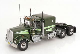 Kenworth W900 Movin´On  grünmetallic/hellgrün Road Kings 1:18 funktionstüchtige Lenkung + zu öffenden Türen