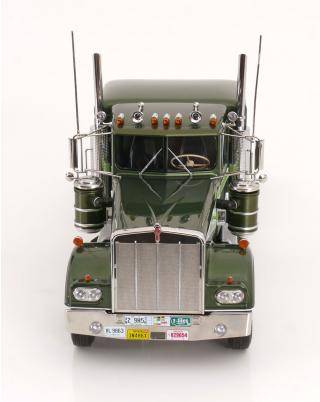 Kenworth W900 Movin´On  grünmetallic/hellgrün Road Kings 1:18 funktionstüchtige Lenkung + zu öffenden Türen