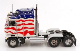 Kenworth K100 Aerodyne 1976 Stars & Stripes Road Kings 1:18 funktionstüchtige Lenkung + zu öffenden Türen