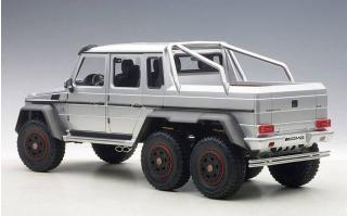 MERCEDES BENZ G63 AMG 6x6 (SILVER) 2013 (COMPOSITE MODEL/FULL OPENINGS) AUTOART 1:18