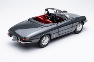 Alfa Romeo 1600 Duetto Spider 1966 - grigio graphite AR705 Touring Modelcars 1:18 Metallmodell 2 Türen, Motorhaube und Kofferraum zu öffnen!