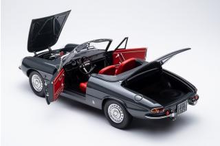 Alfa Romeo 1600 Duetto Spider 1966 - grigio graphite AR705 Touring Modelcars 1:18 Metallmodell 2 Türen, Motorhaube und Kofferraum zu öffnen!