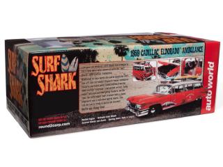 CADILLAC ELDORADO AMBULANCE 1959 SURF SHARK  Auto World 1:18