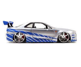 Fast & Furious Brian´s 2002 Nissan Skyline  GT-R silber/blau Jada 1:24