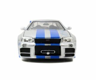 Fast & Furious Brian´s 2002 Nissan Skyline  GT-R silber/blau Jada 1:24