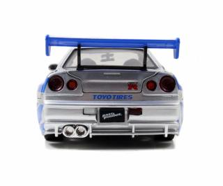 Fast & Furious Brian´s 2002 Nissan Skyline  GT-R silber/blau Jada 1:24