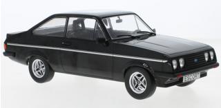 Ford Escort MK II RS 2000, schwarz, 1977 MCG 1:18 Metallmodell, Türen und Hauben nicht zu öffnen