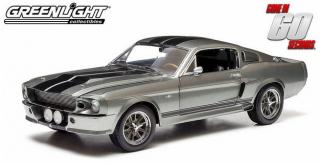 Ford Mustang GT500E 1967 \"Eleanor\" Gone in 60 seconds tungsten grey with black stripes Greenlight 1:18