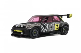 RENAULT 5 TURBO 3E BLACK MATTE 2022 OttO mobile 1:18 Resinemodell (Türen, Motorhaube... nicht zu öffnen!)