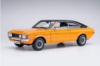 Ford Granada Consul Coupé GT 2.3 -  signal orange uni / Vinyl Dach schwarz Limitation 654 pieces Touring Modelcars 1:18 Metallmodell 2 Türen, Motorhaube und Kofferraum zu öffnen!